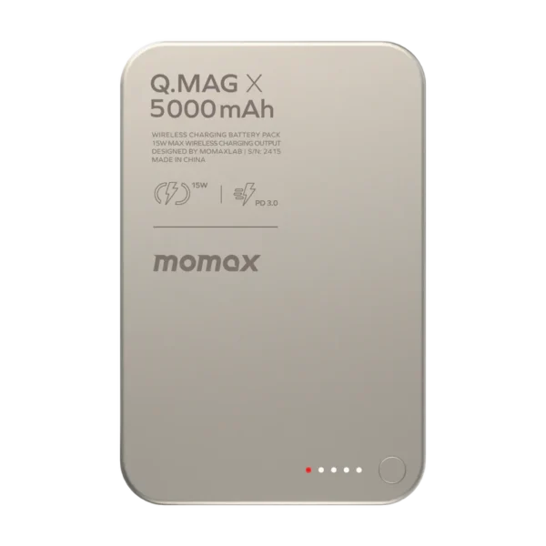 MOMAX Q.Mag X Magnetic Wireless Power Bank 5000mAh – Gen 2