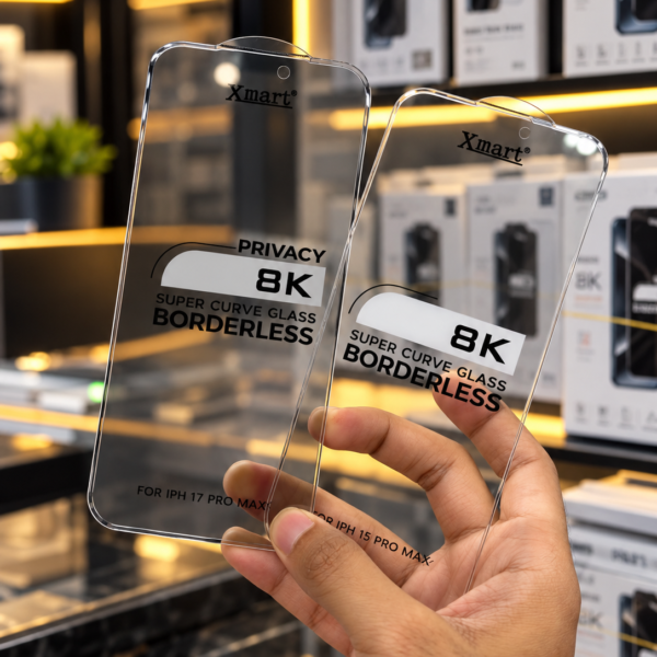 Xmart 8k Borderless Curved Privacy Glass Protector